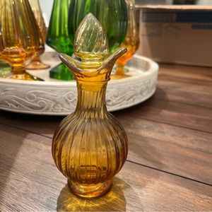 Vintage Avon Amber Glass Decorative Perfume Cruet